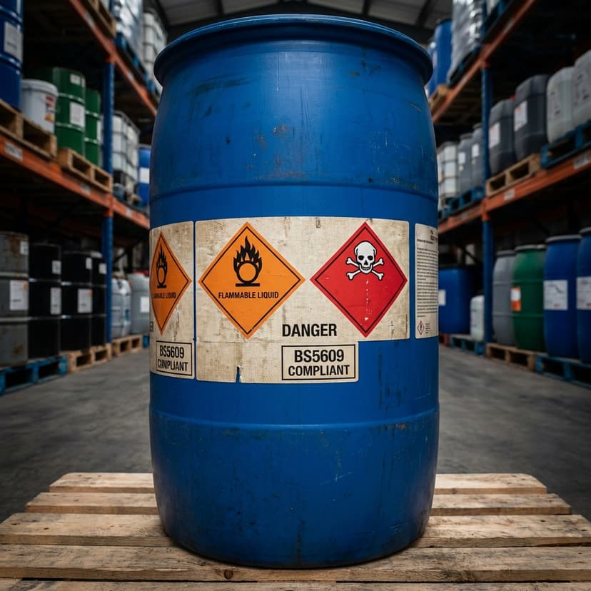 Chemical Barrel Labels for Safe Transport | High Durability